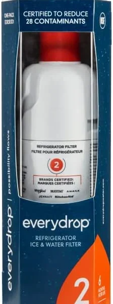 everydrop by Whirlpool Ice and Water Refrigerator Filter 2, EDR2RXD1, Single-Pack