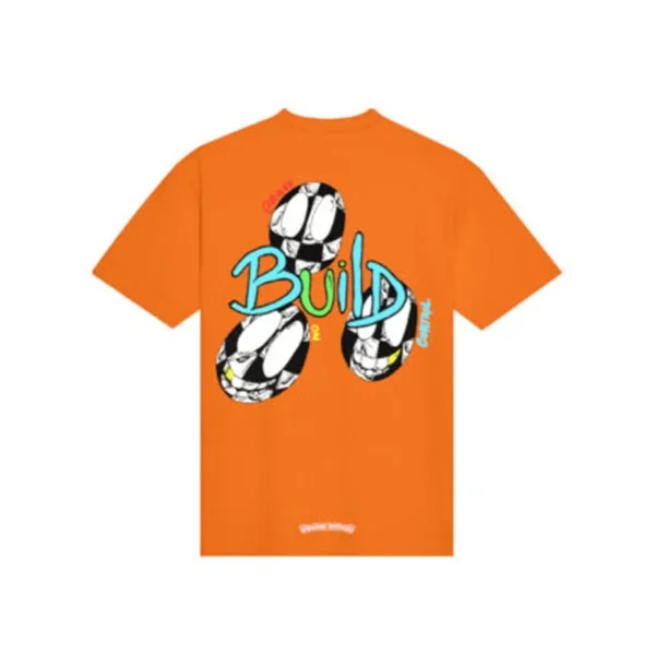 Orange Chrome Heart Shirt