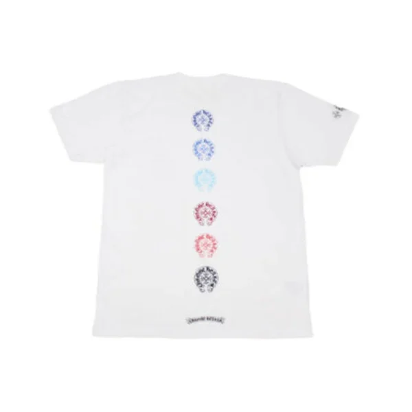 Chrome Hearts Multi Color Horse Shoe T-Shirt – White