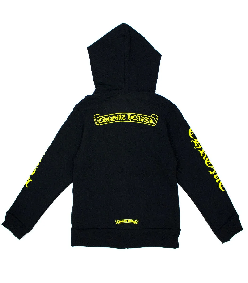 Chrome-Hearts-Kids-Scroll-Logo-Zip-Up-Hoodie-_E2_80_93-Black-2-4