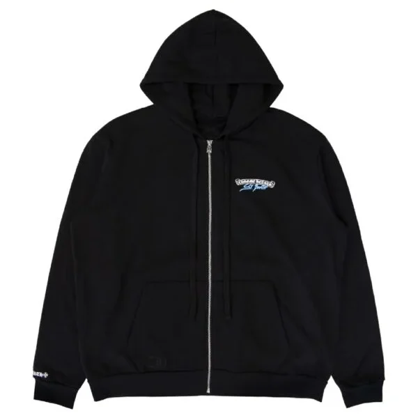 Chrome Hearts Black Zip Up Hoodie