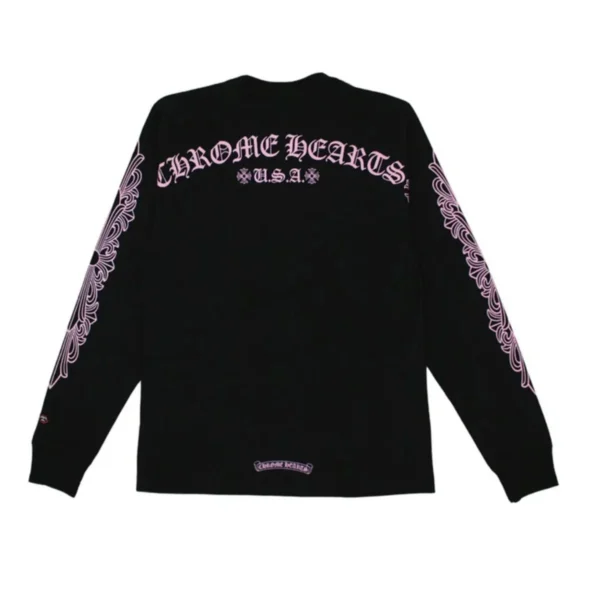 Chrome Hearts Multicolor Horse Shoe LS T-Shirt – Black