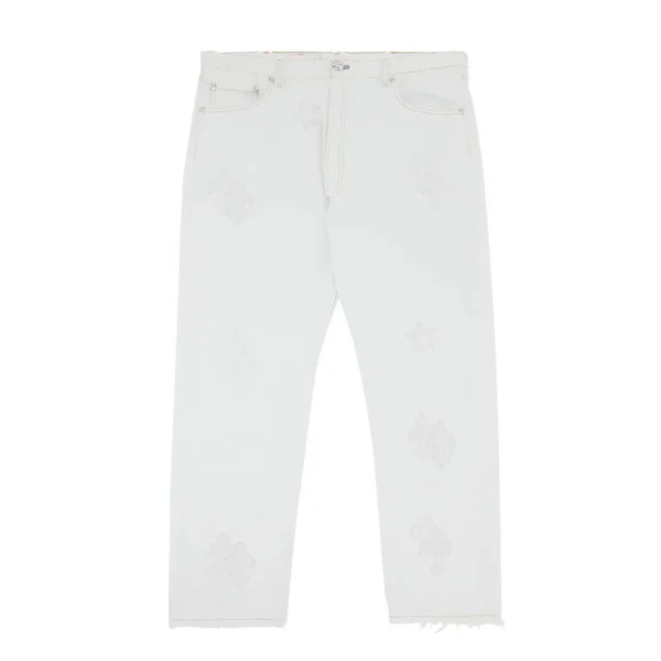 Chrome Hearts x Levi’s St. Barths Exclusive Cross Patch Jeans ‘White/Pink’