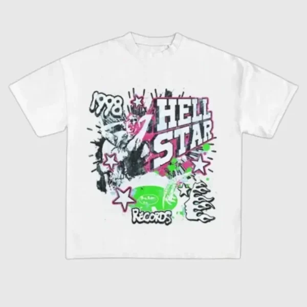 Hellstar 1998 Records White T-shirt