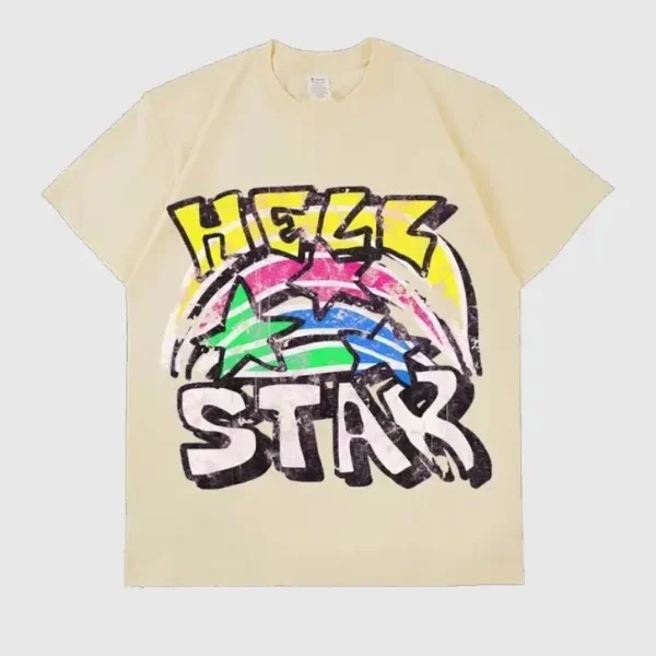 Hellstar Graphic  T-shirt Brown