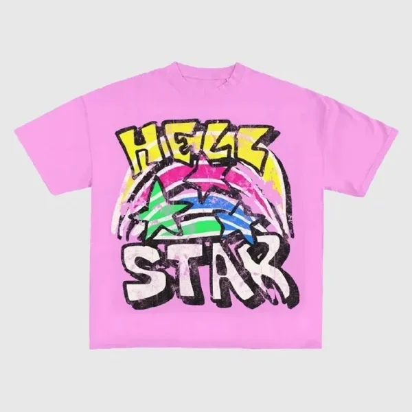 Hellstar Graphic Pink Shirt