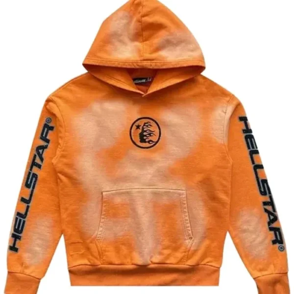 Hellstar Hoodie Featuring Fire Orange Color