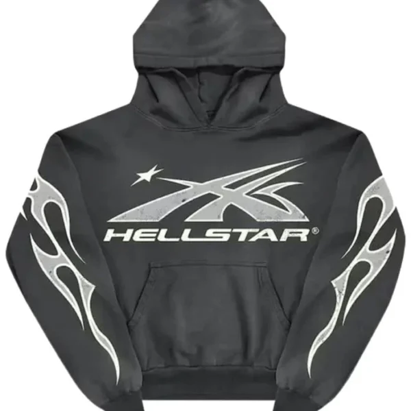 Hellstar Hoodie Designed For Sports In Black