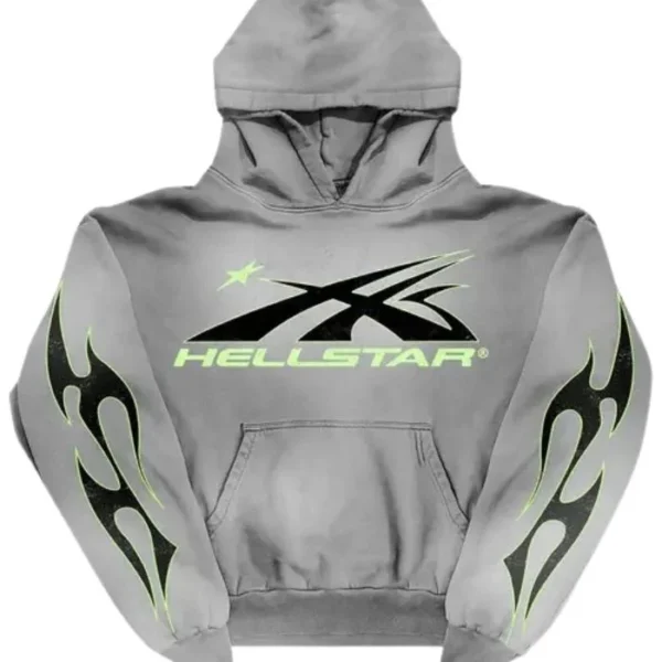 Grey Hellstar Sport Hoodie