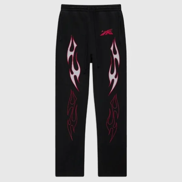 Hellstar Sports Future Flame Black Sweatpants