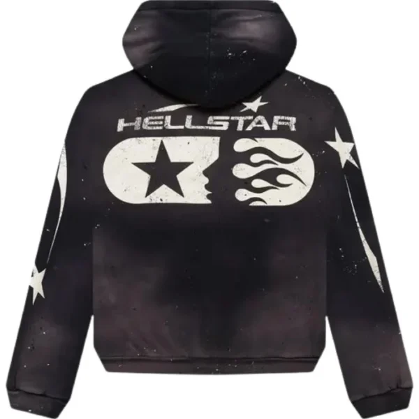 Black Hellstar Studios Zip Hoodie