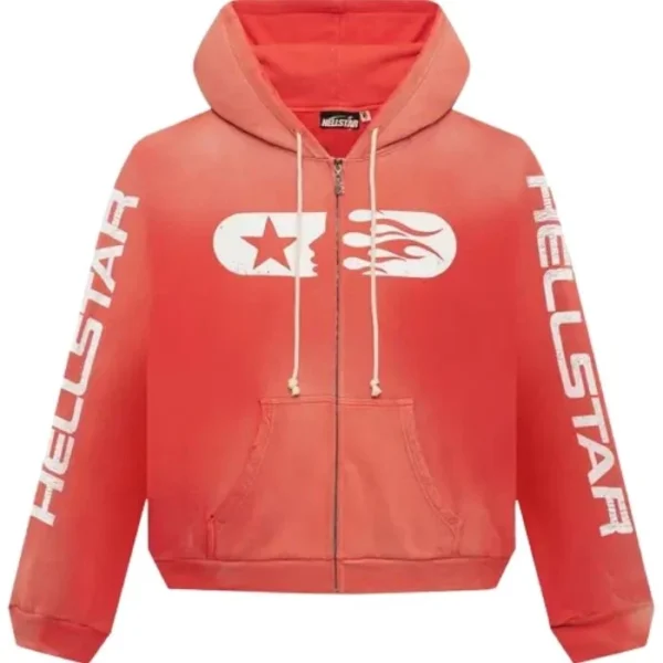 Red Hellstar Studios Zip Hoodie